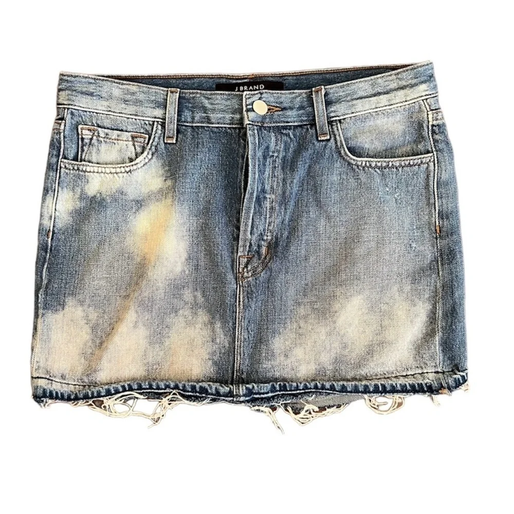 J BRAND Denim Mini Skirt Button Fly Size 26